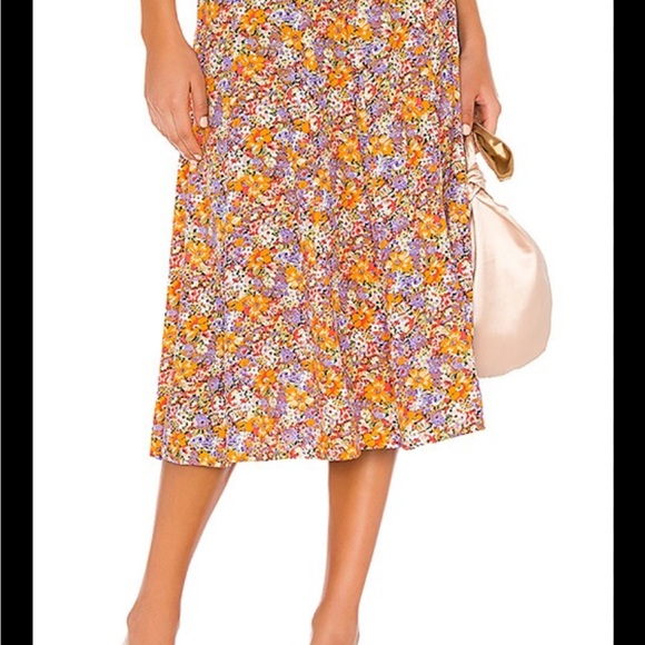 Faithfull the Brand Luda midi skirt men’s floral - Picture 2 of 11